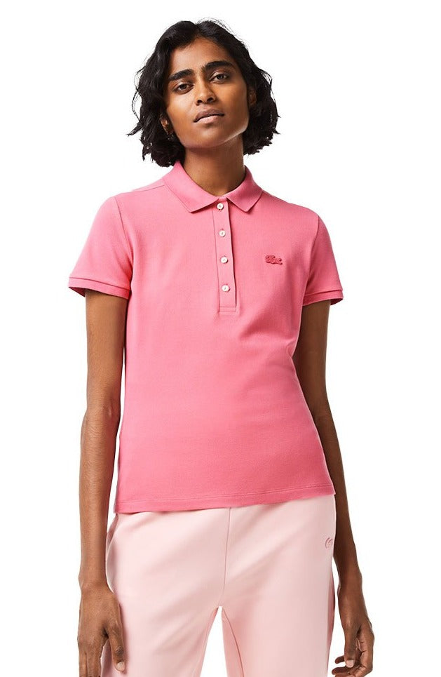 Pink Lacoste polo shirt