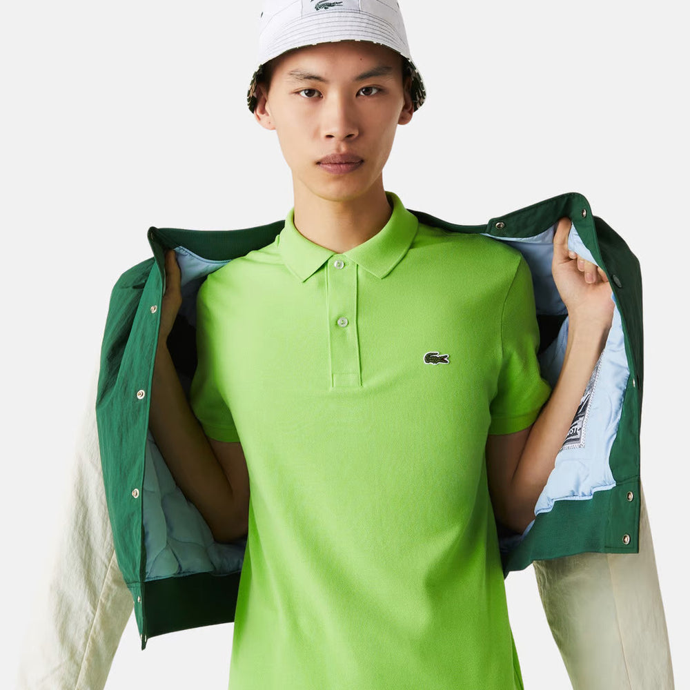 
                      
                        Green Lacoste polo shirt
                      
                    