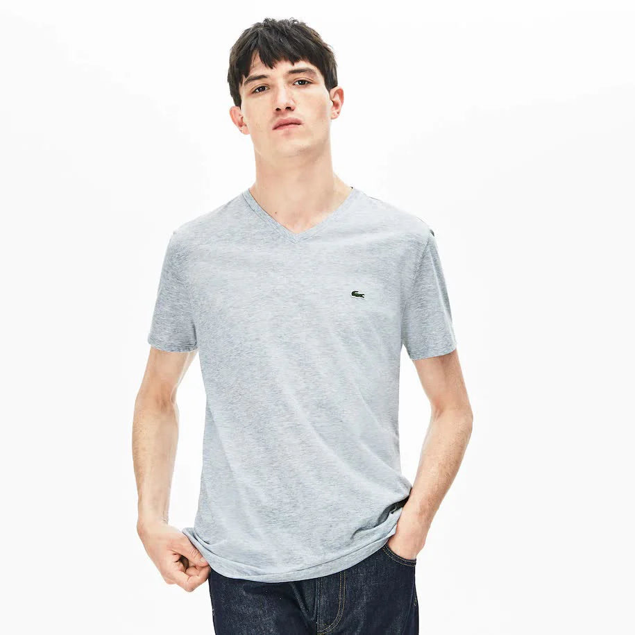 T-Shirt Lacoste de couleur Gris Pale