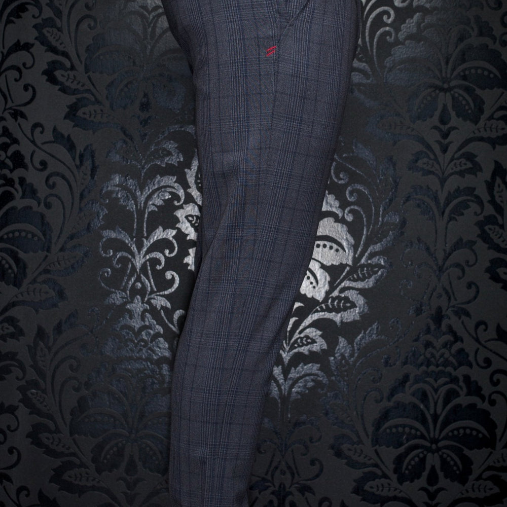 PANTALON | BERETTA-BELMONDO, Grey Navy - AU NOIR