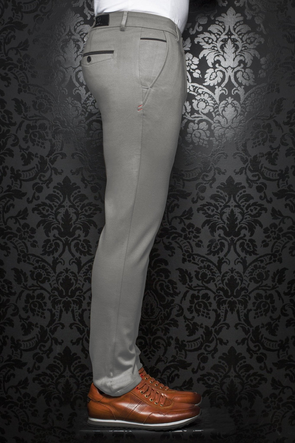 PANTALON | BERETTA, light grey - AU NOIR