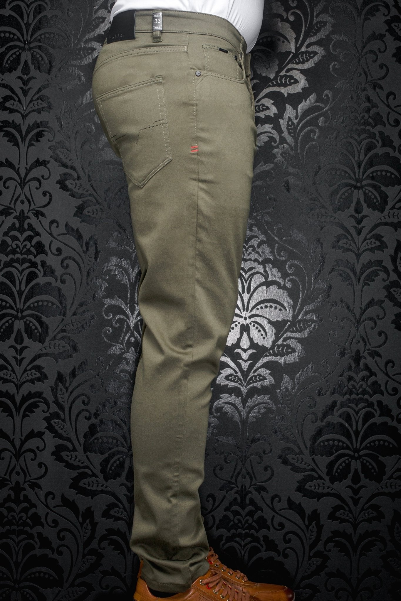 PANTALON | JOHNNY-SKC, olive - AU NOIR