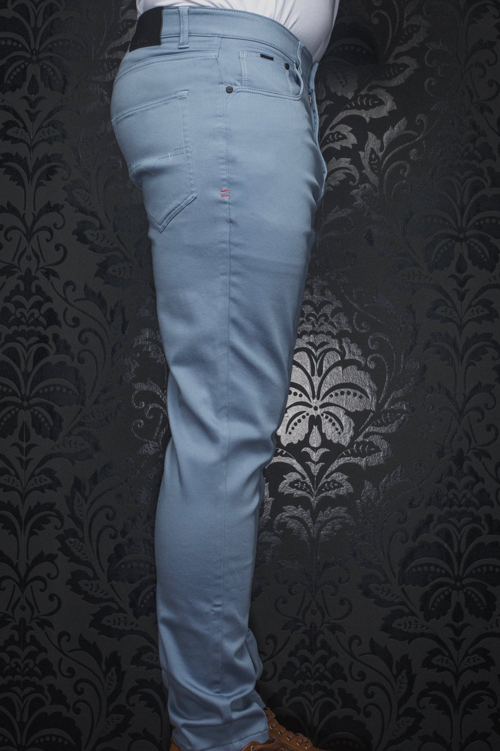 PANTALON | JOHNNY-SKC, steel blue - AU NOIR