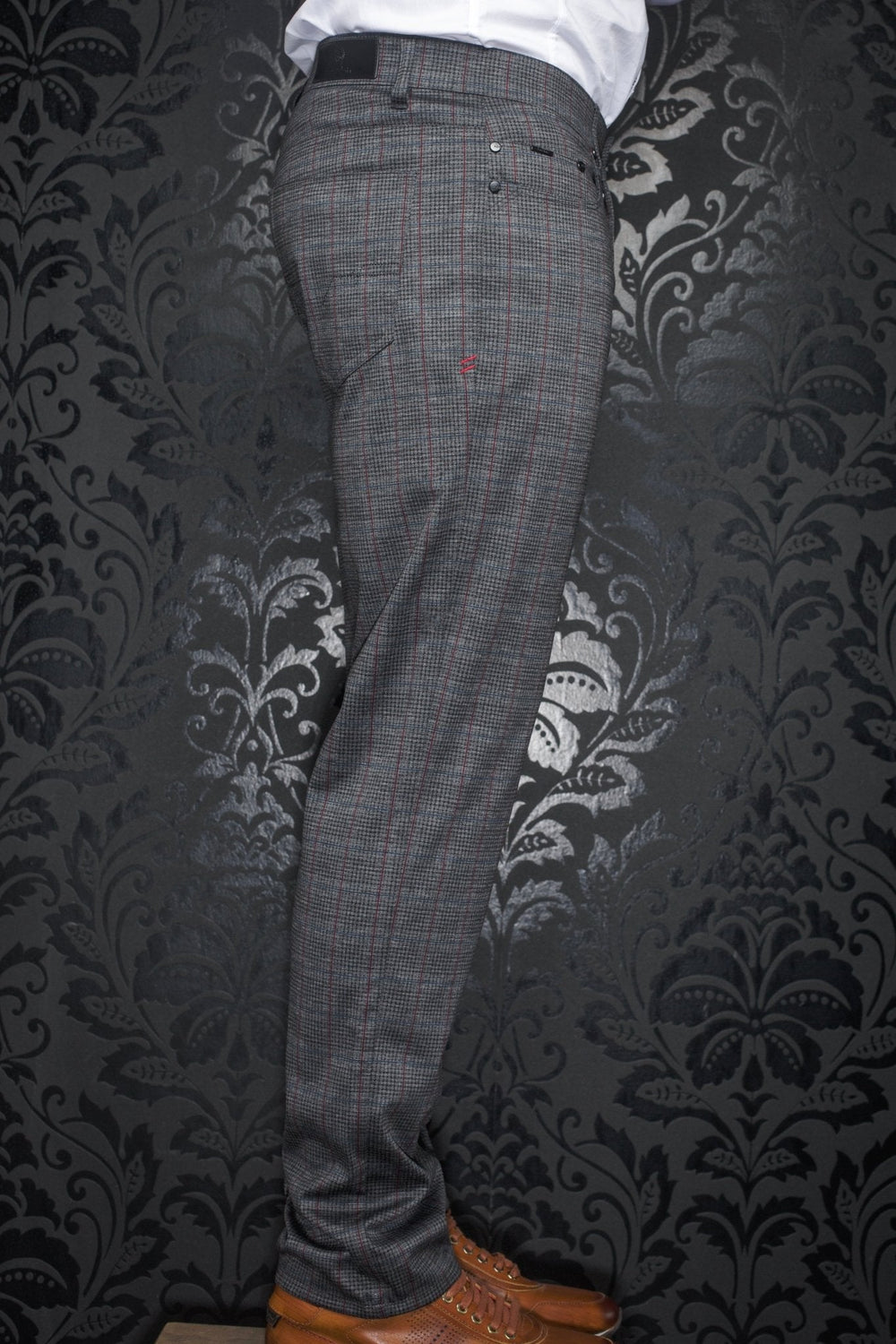 PANTALON | WINCHESTER-TAYLOR, Dark Grey Multi - AU NOIR