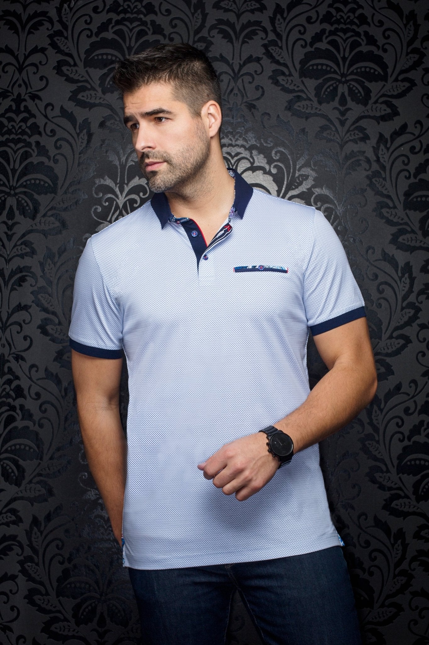 POLO | CARTER, White Light Blue - AU NOIR