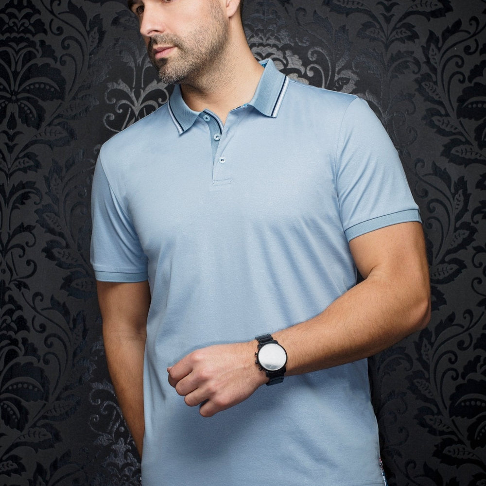 
                  
                    POLO | DELLARIO, Light Blue - AU NOIR
                  
                