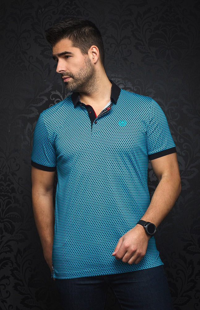 
                  
                    Polo - DOMINGO, turquoise - AU NOIR
                  
                