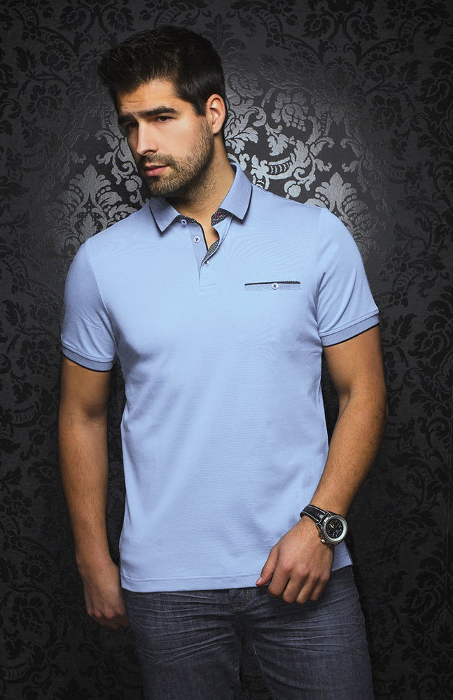 
                  
                    Polo | MERCURY, Light Blue - AU NOIR
                  
                