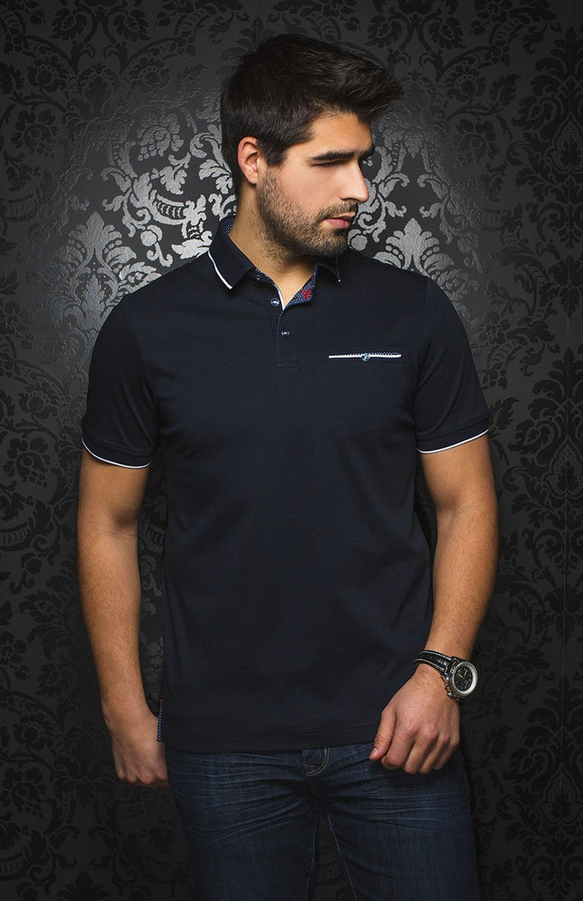 Polo | MERCURY, Navy - AU NOIR