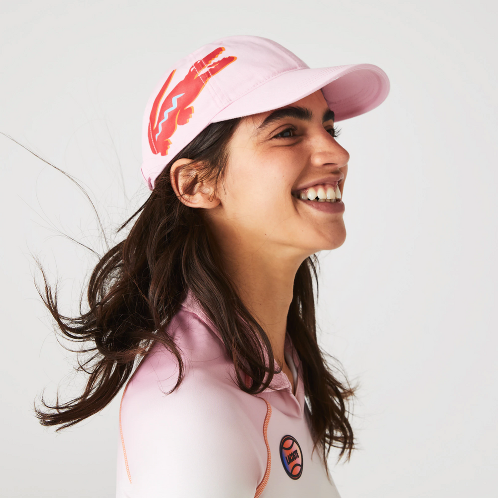 Casquette Lacoste de couleur Rose