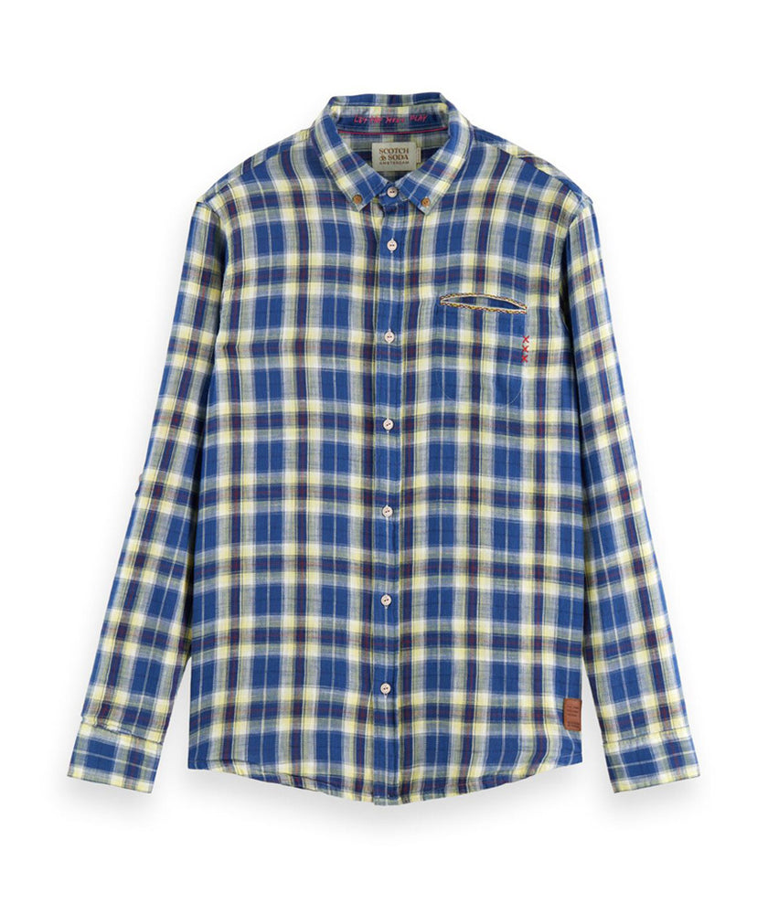 
                      
                        Chemise A Carreaux Scotch&Soda de couleur Bleu
                      
                    