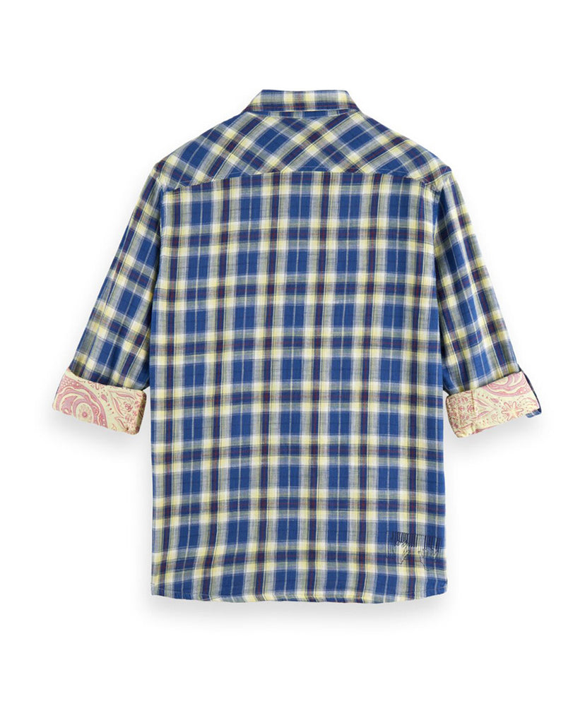 
                      
                        Chemise A Carreaux Scotch&Soda de couleur Bleu
                      
                    