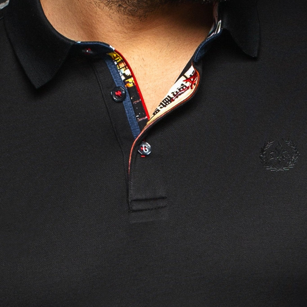 
                  
                    Short-Sleeve Polo | Eagle Black - AU NOIR
                  
                