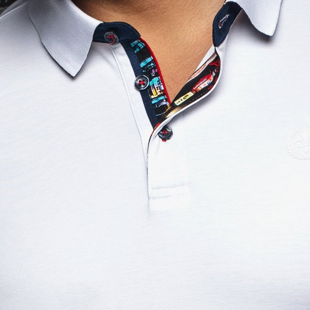 
                      
                        Short-Sleeve Polo | Eagle White - AU NOIR
                      
                    