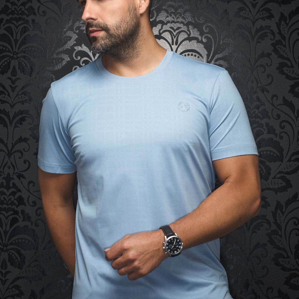 T-shirt | C-VARENNA, light blue - AU NOIR