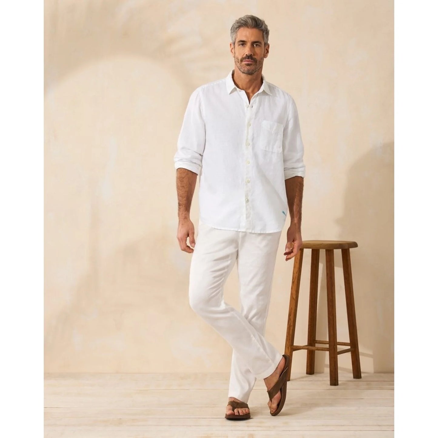 Chemise À Manches Longues Tommy Bahama de couleur Blanc