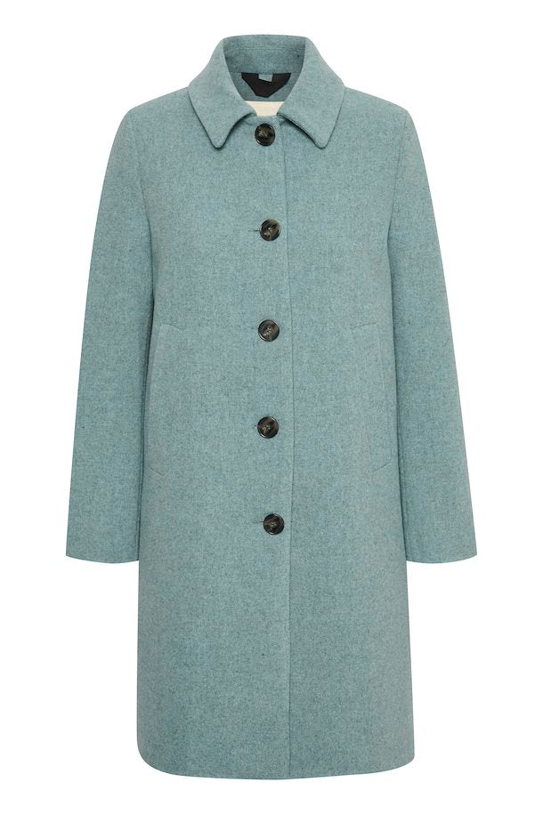 
                      
                        Part Two coat in Aqua color
                      
                    