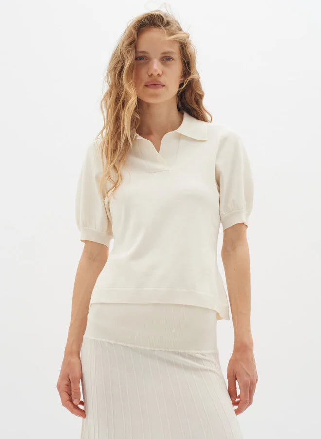 Merios Inwear blouse in Vanilla color