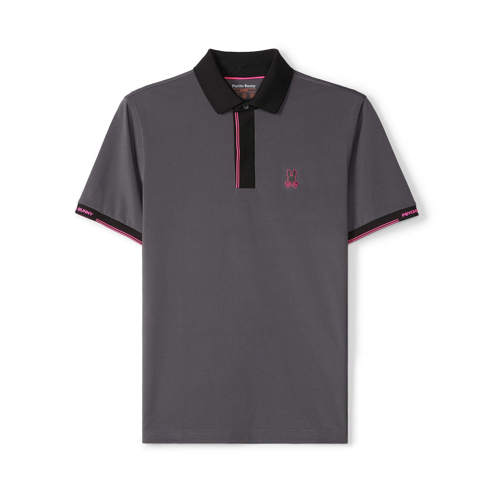 Polo Psycho Bunny de couleur Charbon