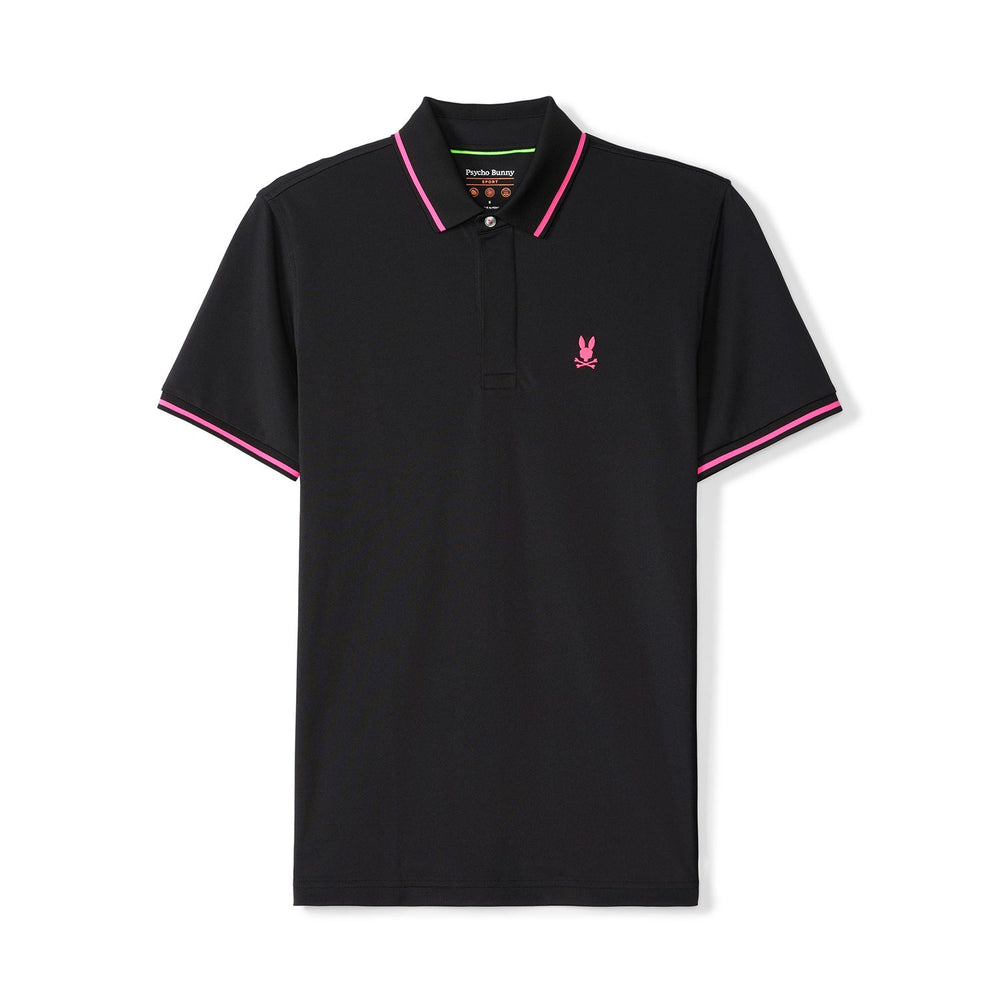 Polo Psycho Bunny de couleur Noir