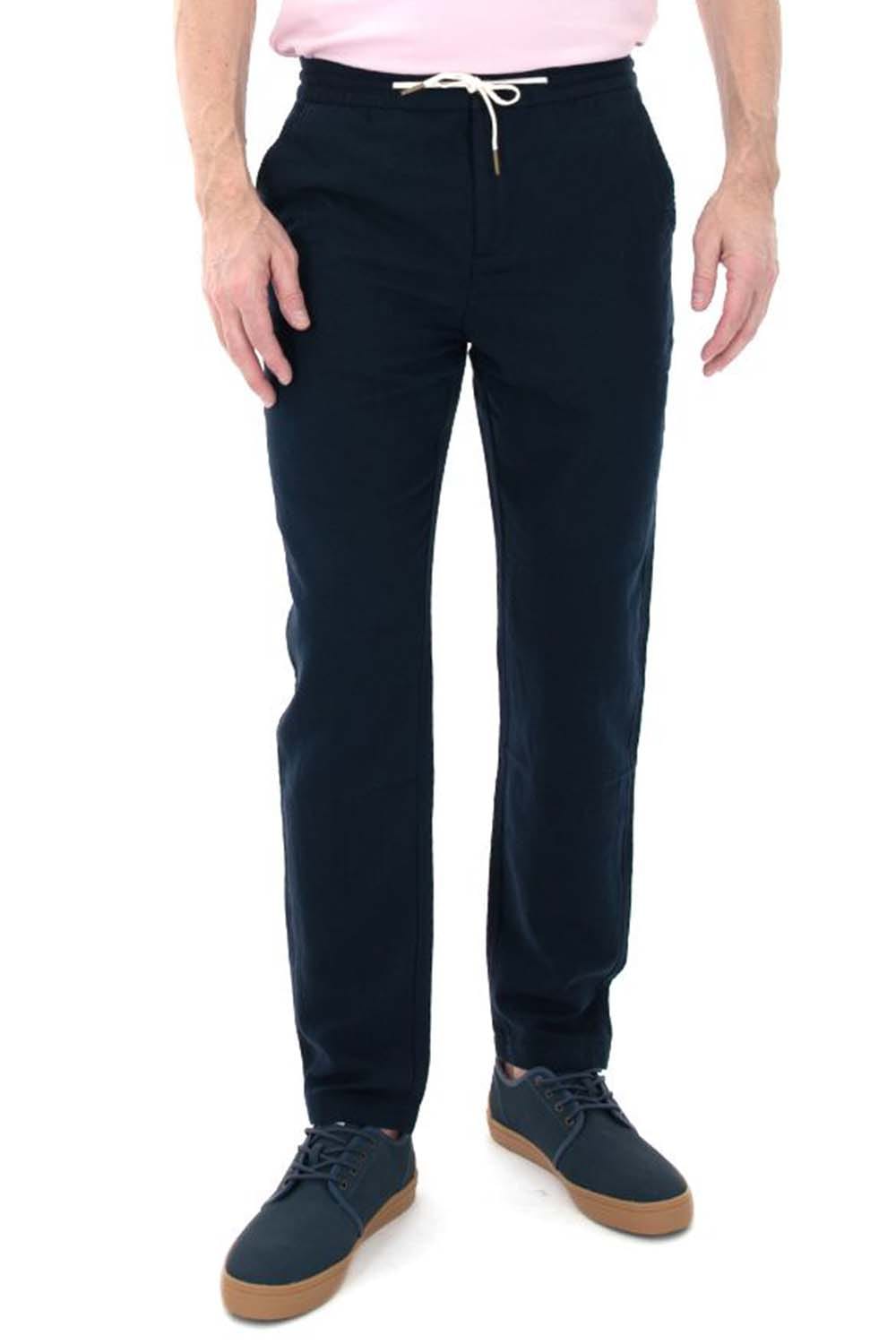 Pantalon En Lin Scotch&Soda de couleur Marine