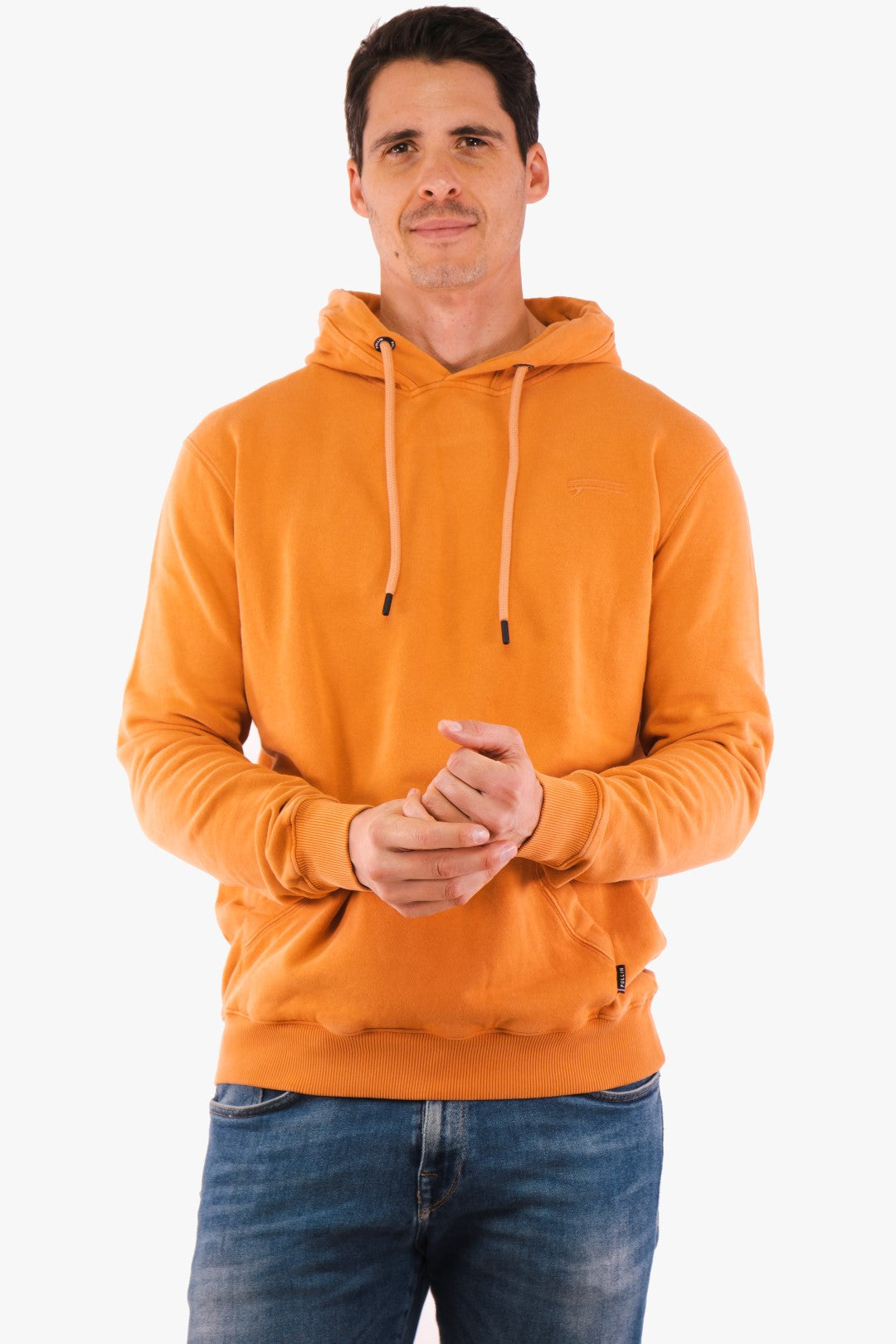 Pullin Hooded Sweater in Melon color