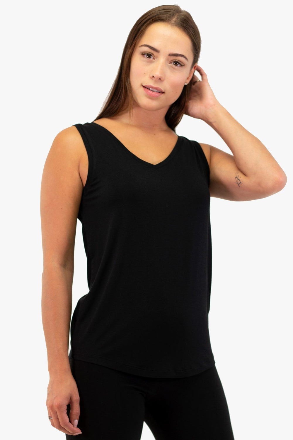 Camisole David De Couleur Noir (Davi-T2618) Femme