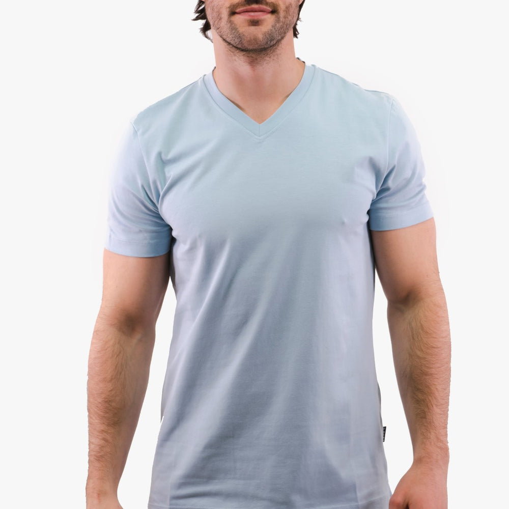 Hörst V-Neck T-Shirt in Blue color