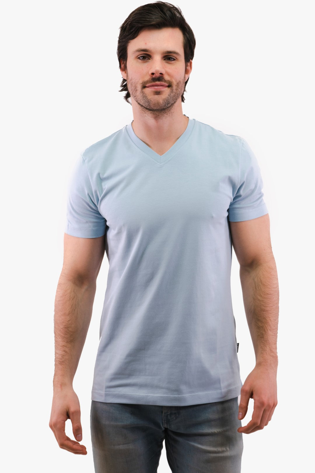 Hörst V-Neck T-Shirt in Blue color