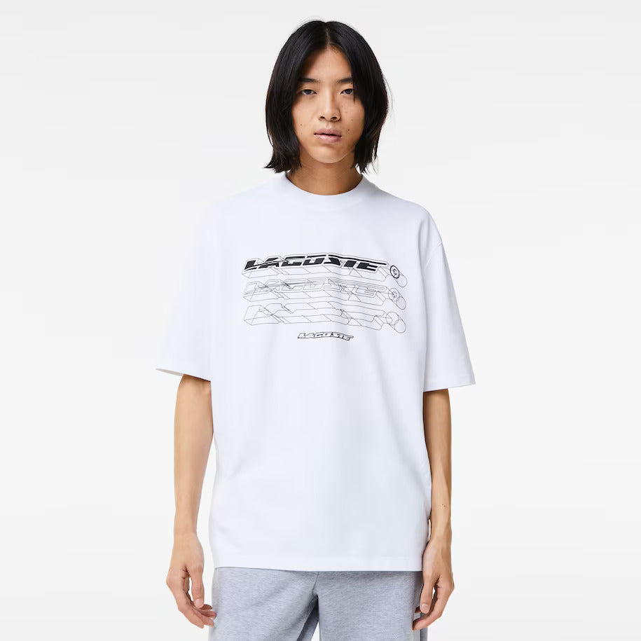 White Lacoste T-Shirt