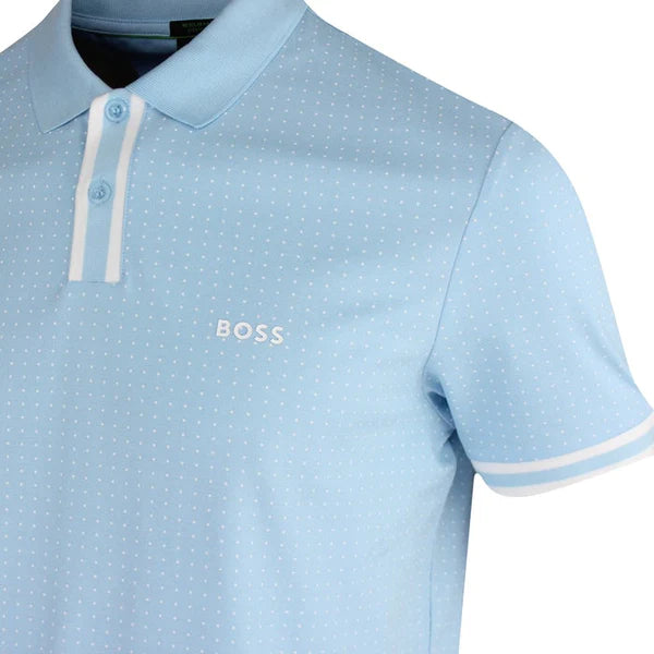 Polo Hugo Boss de couleur Bleu