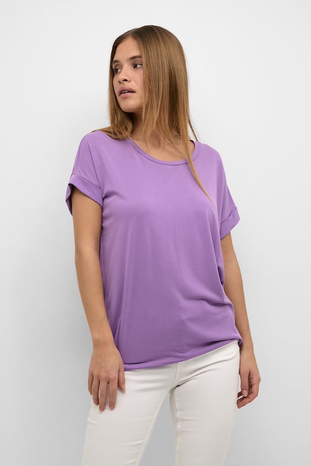 T-Shirt Culture de couleur Mauve