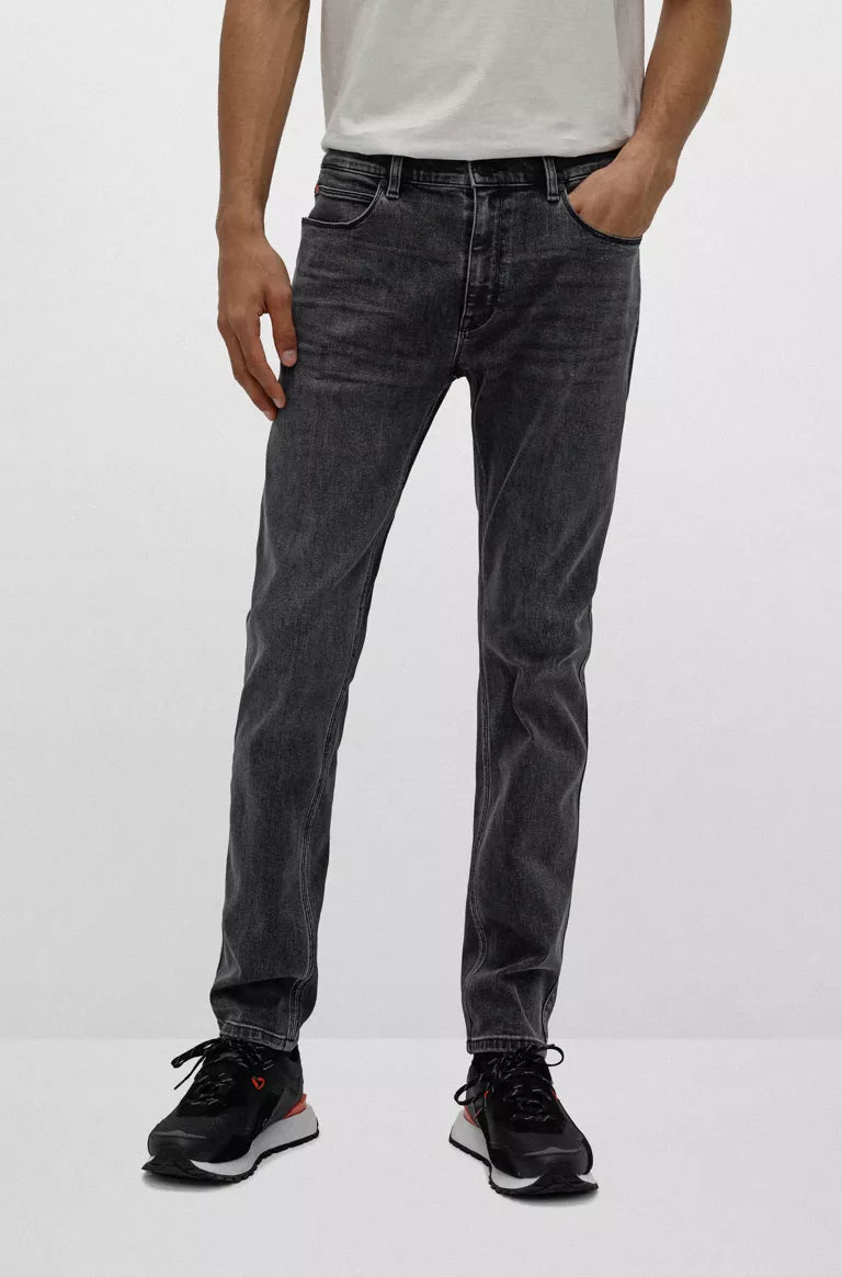 Jeans Hugo Boss De Couleur Gris Homme