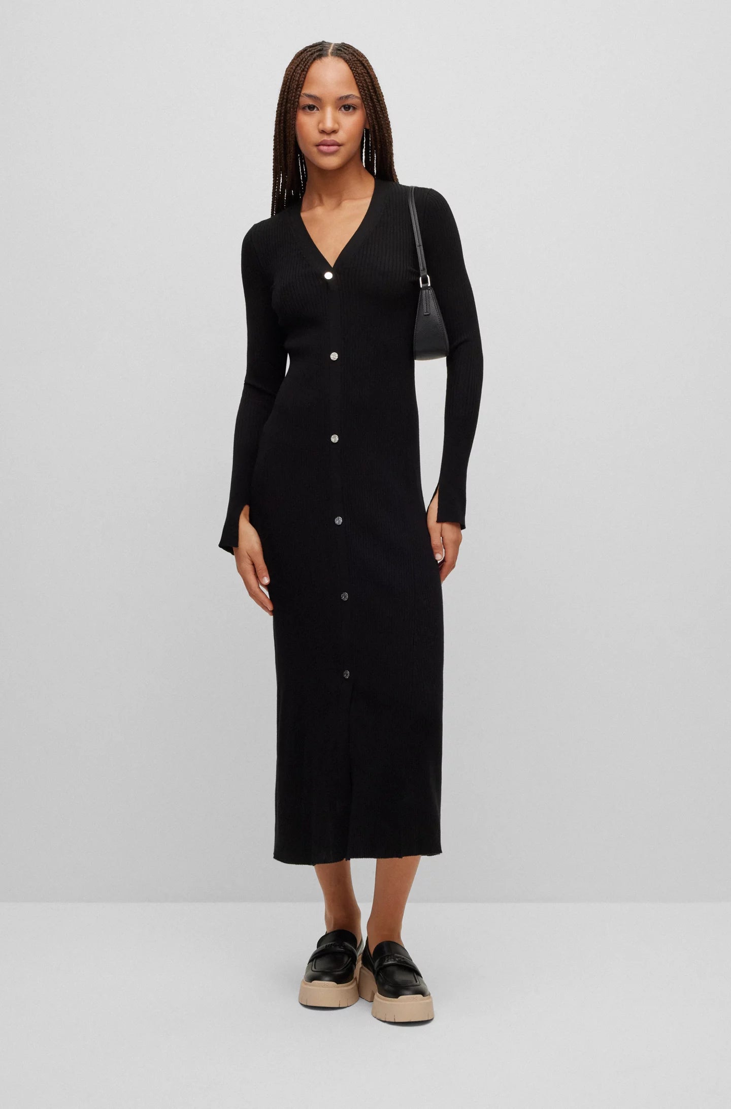 Robe Hugo Boss de couleur Noir