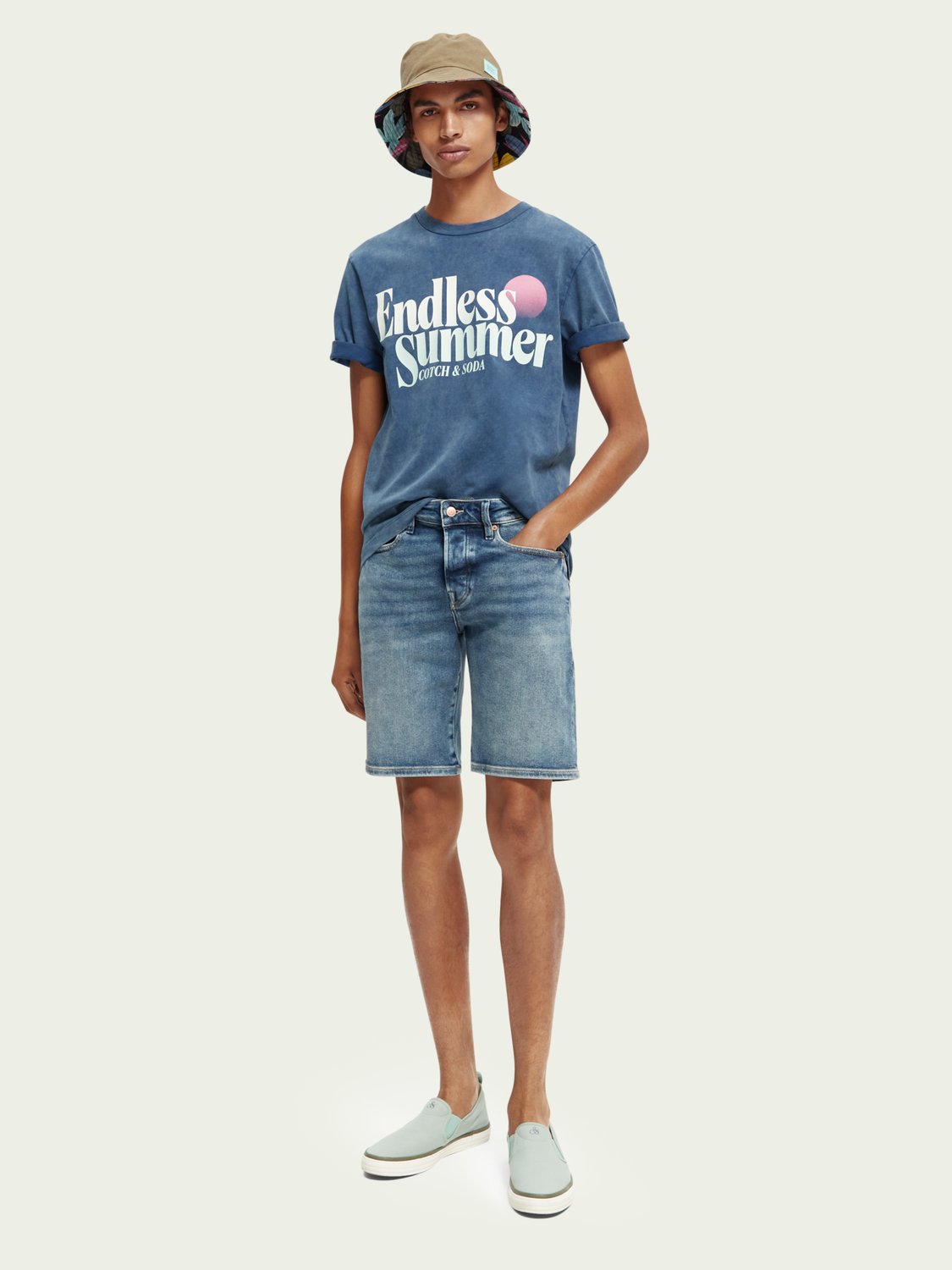 Scotch&amp;Soda shorts in Dark Denim color